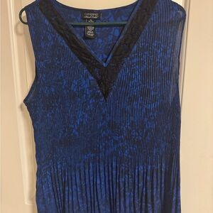 Catherines Women's Blue Sleeveless Top